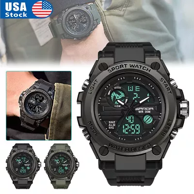 Men's Military Watch Outdoor Sports Electronic Watches Tactical Army Wristwatch • $15.55