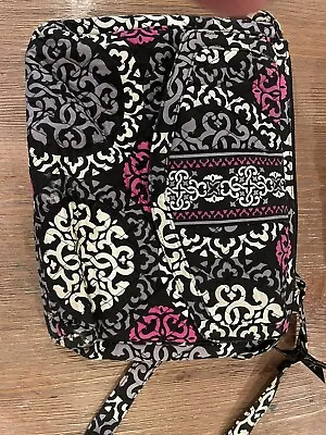 Vera Bradley Crossbody Retired Black Grey Adjustable Canterbury HandBag Magenta • $15