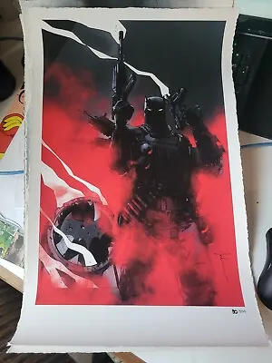 RARE Giclée BATMAN PLATE SIGNED JOCK COA MONDO PRINT COA • $75