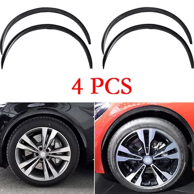 4PCS/SET Carbon Fiber Car Wheel Trims Eyebrow Arch Trim Lips Fender Flares • $34.49