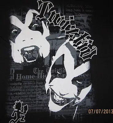 ICP Insane Clown Posse Twizted Faces Adult MEDIUM T-Shirt Hatchetman Logo  • $14.98