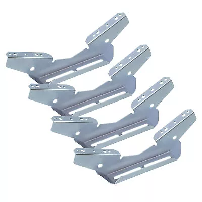 $54.99 • Buy (4) Pontoon Wing Brackets Bunk Bolster Boat Pontoon Trailer V Wing Brackets