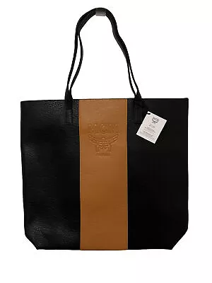 MCM-Parfums-Fragrance-Black And Tan Tote-AUTHENTIC-(NEW WITH TAGS) • $95