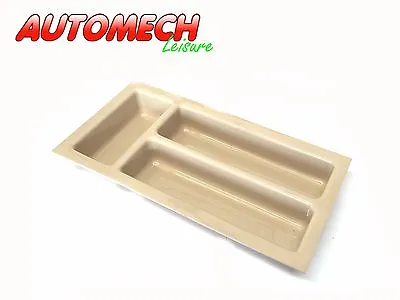 High Quality Cutlery Tray Caravan/Motorhome Lunar Etc 360 X 180 X 45mm.(Beige) • £9.65