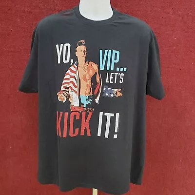 Vanilla Ice T-Shirt 1990 Rap Hip-Hop Artist Ice Ice Baby Kick It Black Size 2XL • $14.88