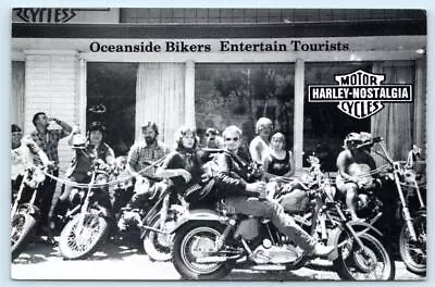 OCEANSIDE California CA ~ Motorcycles HARLEY NOSTALGIA SHOP  4 X6  Postcard • $5.93