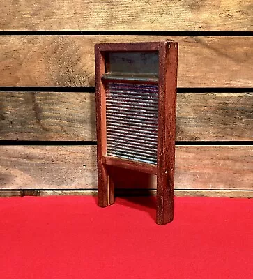 Vintage Salesman Sample Washboard Made In USA Extra Small Country Farmhouse  • $25