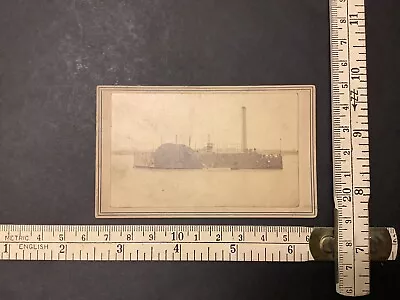 Civil War Cdv USS Conestoga River Gunboat A. D. Lytle Baton Rouge LA. Photograph • $78