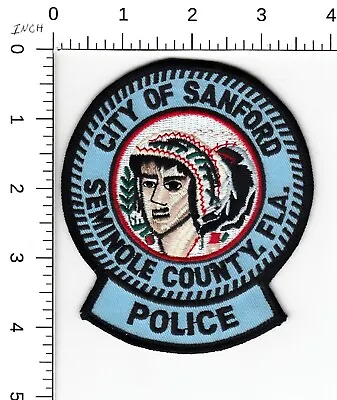 Sanford Seminole County Indian Lgt Blue Version Florida Police Collectible Patch • $6.79