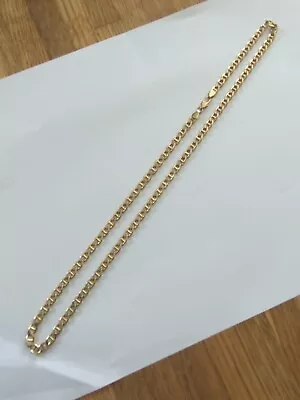 Super Quality Heavy 9 Carat Gold Fancy Curb Link Neck Chain 21 Inch Nearly 21 Gr • £690