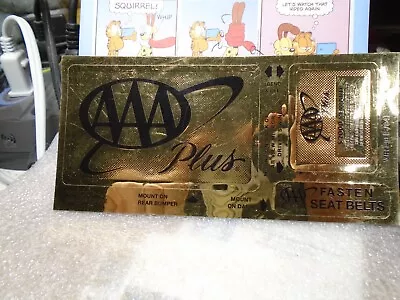 AAA Plus Insurance Sticker  2 X 3 1/2 And 2 Smaller Stickers • $3