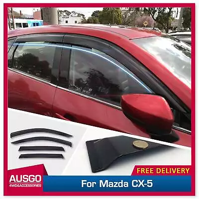 AUSGO Injection Weather Shields For Mazda CX-5 CX5 KF Series 2017-Onwards • $65.31