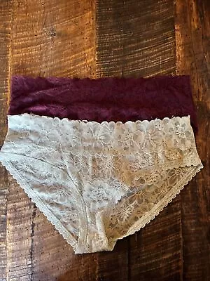 Lot Of 2 Victoria’s Secret Lace Hiphuggers Size M • $8