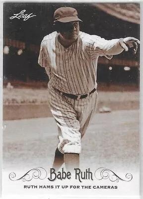 Babe Ruth New York Yankees 2016 Leaf Baseball Card • $4.49