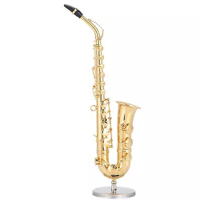 Saxophone Ornaments Ature Decoration Musical Instrument Model Gift Craft 19cm • $36.76