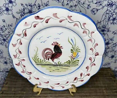 J Wilfred Charles Sadek 8” Painted Rooster Wall Decorative Plate • $20