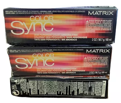 MATRIX Color Sync Demi-Permanent Hair Color 2 Oz-Choose Your Shade! DAMAGE PACK • $10.99