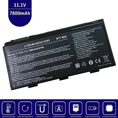 Battery For MSI 2OLWS-683US GT70 0NG GT70 0NH GT70 2OC GT70 2OK GT683DXR • $25.99