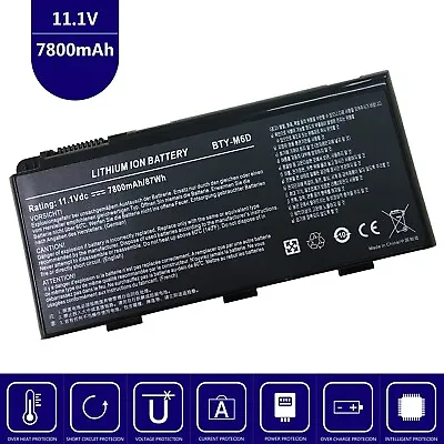 Battery For MSI GT683DX-690CS GT60-i789W7H GT683-476XPL GX660R-284UK 3BE GT770 • $25.99