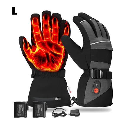 $62.48 • Buy Winter Electric Heated Gloves Liner Warmer For Men Women W/ Rechargable Battery 