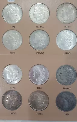 The COMPLETE 95 Coin Morgan Silver Dollar Set-All Key Dates Except 1895 • $22500