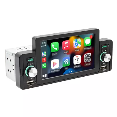 For Apple Carplay Car Stereo Radio Android 13 Auto 5in 1Din Bluetooth USB FM • $64.70