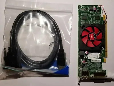 Dell AMD Radeon HD 6450 & DisplayPort DVI HDMI Adapter 1GB SFF PCIe Video Card • $22.49