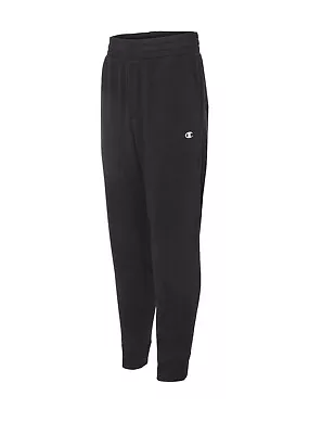 $14.88 • Buy Champion Mens Sweat Pants Sueded Fleece Jogger Pants Black Large New OAO70