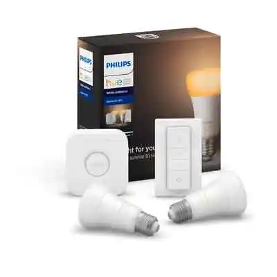 $299.99 • Buy Philips Hue 8.5W A60 White Ambient Home Auto Bluetooth ES Globe Kit