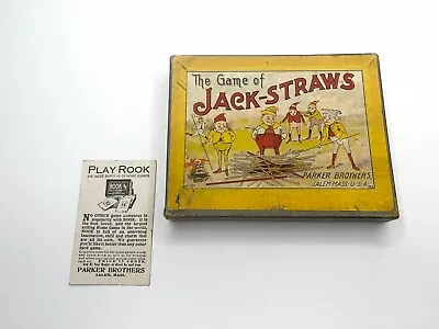 Vintage Parker Brothers Palmer Cox Brownies Jack Straws Game & Ad Card • $95