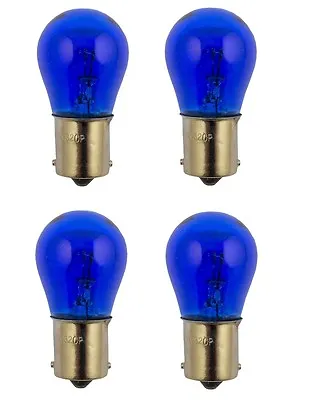 $10.18 • Buy 4x 1156 Blue Tail LIGHT Rear Brake Stop Turn Signal LAMPS BULBS Purple 1156B