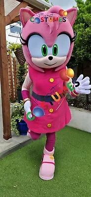Hire Amy Rose Sonic X Exclusive Lookalik Costume Mascot Fancy Dress Delivery KD • £50