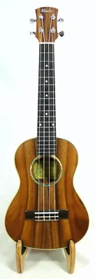 $88 • Buy Alulu Solid Acacia Koa Tenor Ukulele, Natural Wood Grain, Hard Case, HU756