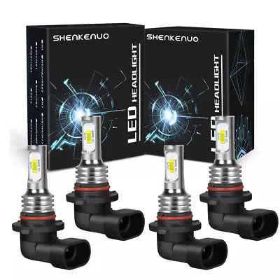 4x 9005 9006 LED Headlight Bulbs Combo High Low Beam Kits Super White Bright • $24.86