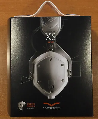 $75 • Buy V-MODA XS On-Ear Folding Design Noise-Isolating Metal Headphone (White Silver)