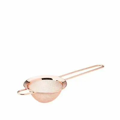 Professional Barware Copper Fine Mesh Cocktail Strainer Seive For Ice / Fruit • £9.95