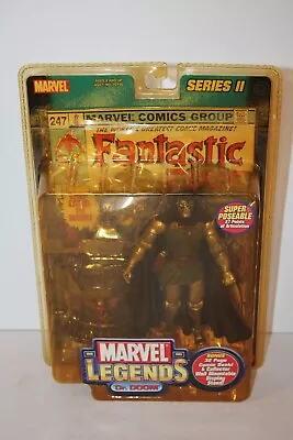 Marvel Legends Series II Dr. Doom 2002 Comic Book Action Figure Sealed • $22.45