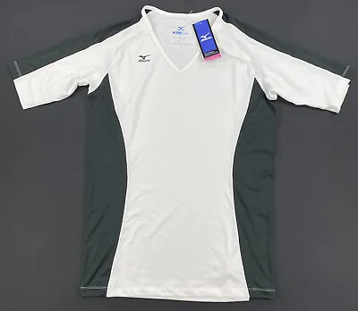Mizuno Womens Volleyball Jersey DryLite White/Black Size XL • $14.99