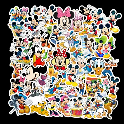 50  Pcs Mickey Mouse And Friends Stickers Bomb Vinyl Skateboard Luggage Laptop  • $5.99