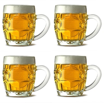 £12.11 • Buy Dimpled Beer Tankard Half Pint Glass Set Of 4