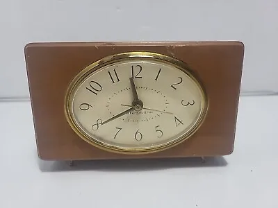 Vintage General Electric Wooden Walnut Desk Clock Electric Model 7275A • $34.99