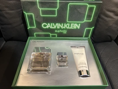Calvin Klein Euphoria 100ml 3pc Set Men Edt Fragrance Perfume New Ib Genuine • $80