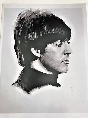 Paul McCartney The Beatles Print Of Original Charcoal Drawing Circa 1964 12X8 • £24.32