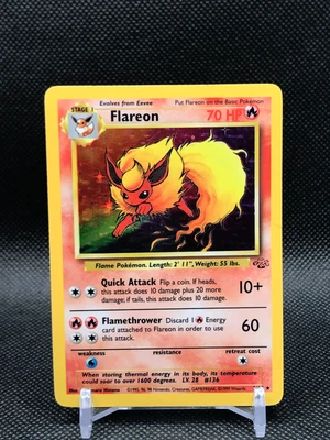 $19.99 • Buy Pokemon Card - Flareon Jungle 3/64 Holo Rare 1999