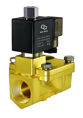 Normally Open High Pressure 188 PSI Brass Electric Solenoid Valve 1/2  110V AC  • $94.99