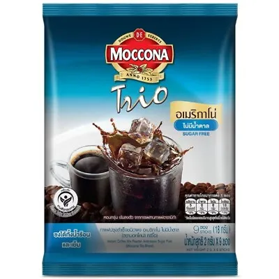 Moccona  Trio Instant Coffee Mix Powder Americano Sugar Free 4x18g • $27