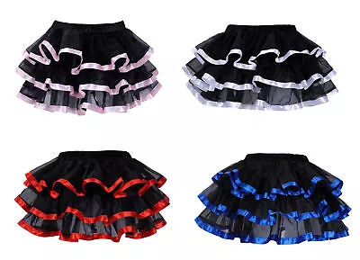 $21.99 • Buy Plus Size Steampunk Dress Gothic Skirt Mesh Punk Halloween Tutu Skirt#