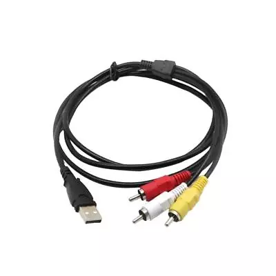 To 3RCA Cable 1.5m/5ft USB Male To 3 RCA Male Splitter • $7.83