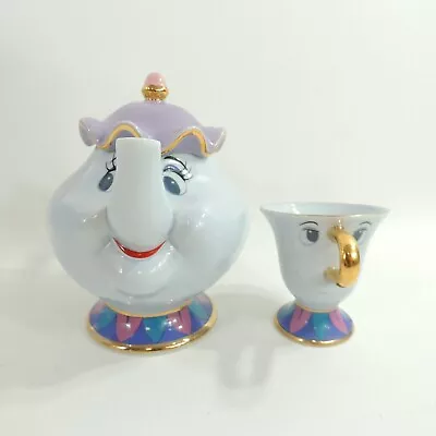 TOKYO Disney Resorts Beauty And The Beast Mrs. Potts Teapot & Chip Cup • $124.99