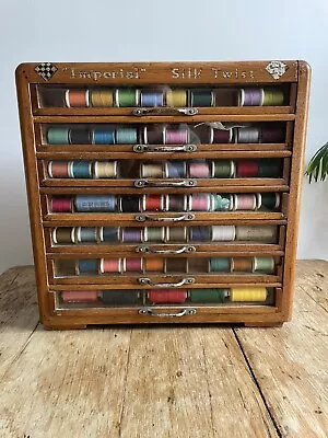 £550 • Buy Antique Haberdashery Cabinet. Imperial Silk Twist. Shop Display